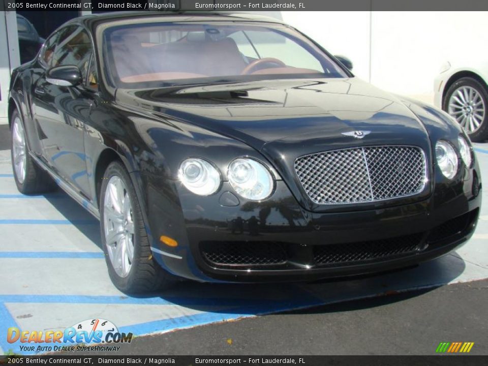 2005 Bentley Continental GT Diamond Black / Magnolia Photo #5