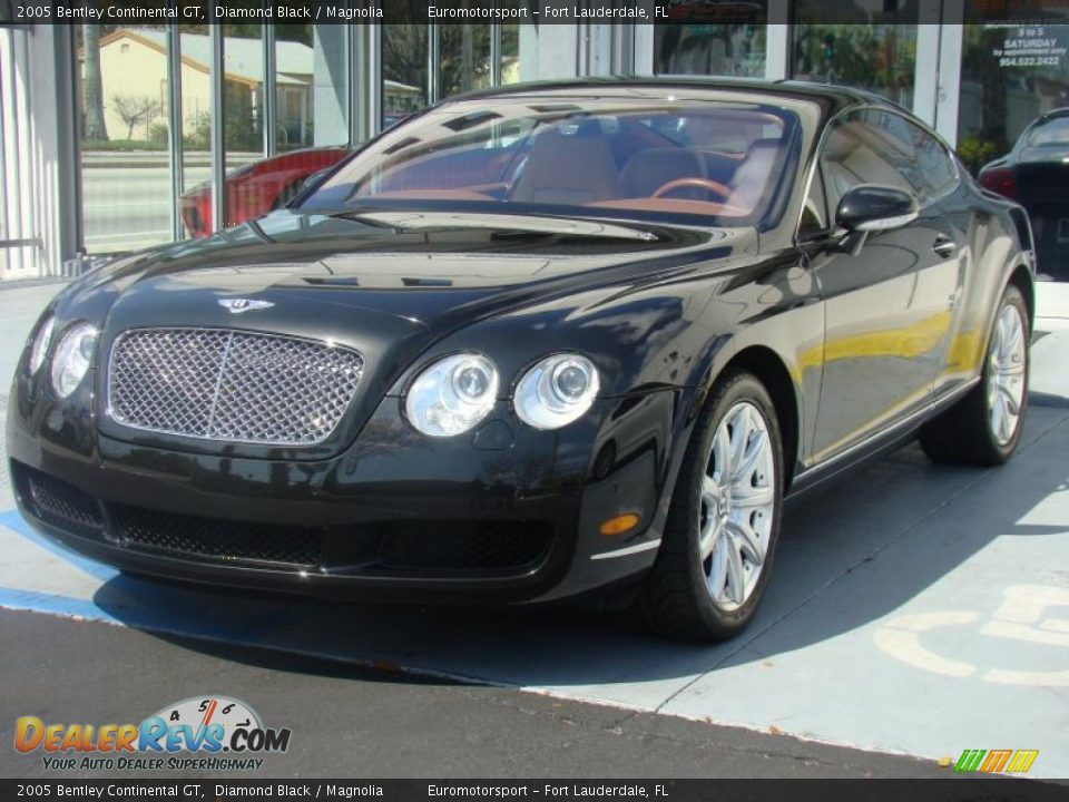 2005 Bentley Continental GT Diamond Black / Magnolia Photo #6