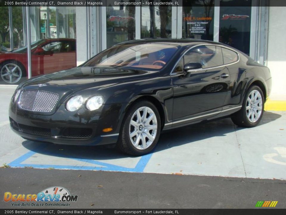 2005 Bentley Continental GT Diamond Black / Magnolia Photo #10
