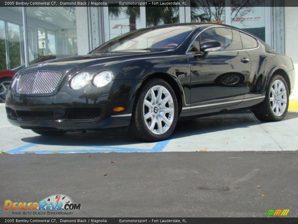 2005 Bentley Continental GT Diamond Black / Magnolia Photo #11