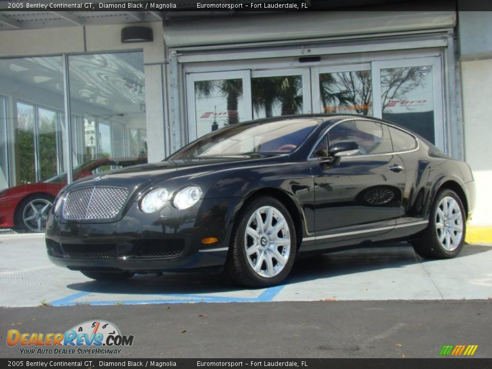 2005 Bentley Continental GT Diamond Black / Magnolia Photo #12