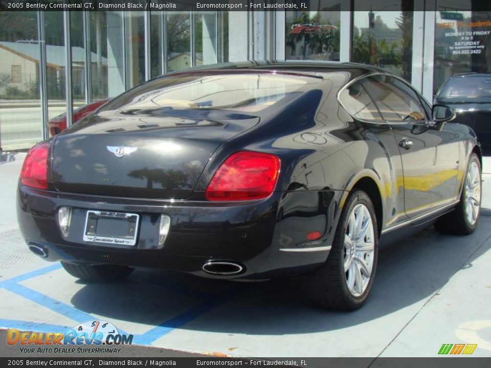 2005 Bentley Continental GT Diamond Black / Magnolia Photo #32
