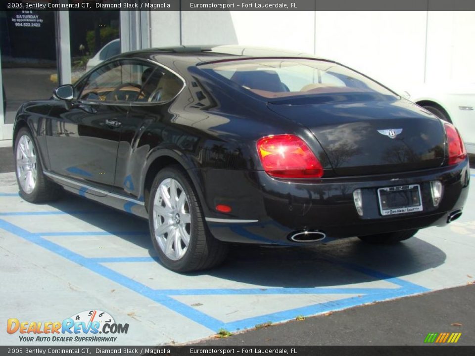 2005 Bentley Continental GT Diamond Black / Magnolia Photo #33