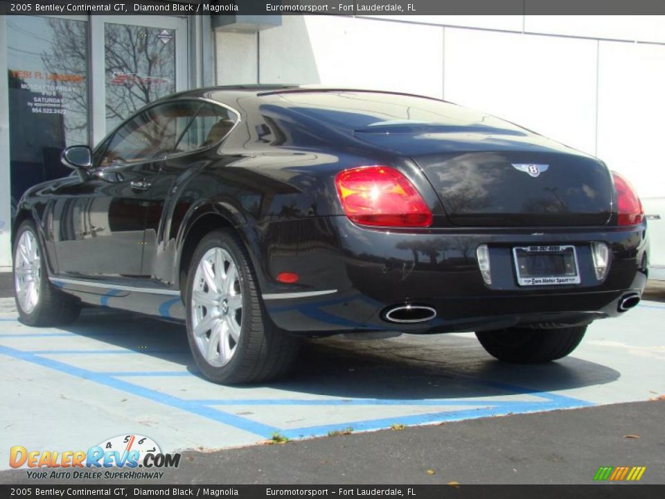 2005 Bentley Continental GT Diamond Black / Magnolia Photo #34