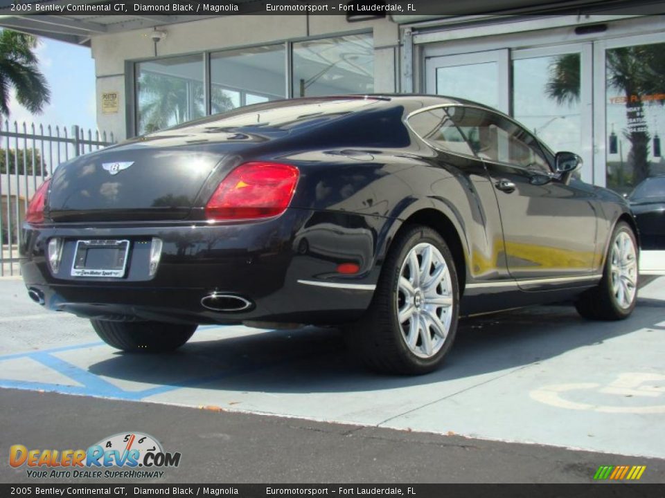 2005 Bentley Continental GT Diamond Black / Magnolia Photo #35