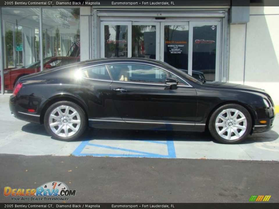 2005 Bentley Continental GT Diamond Black / Magnolia Photo #36
