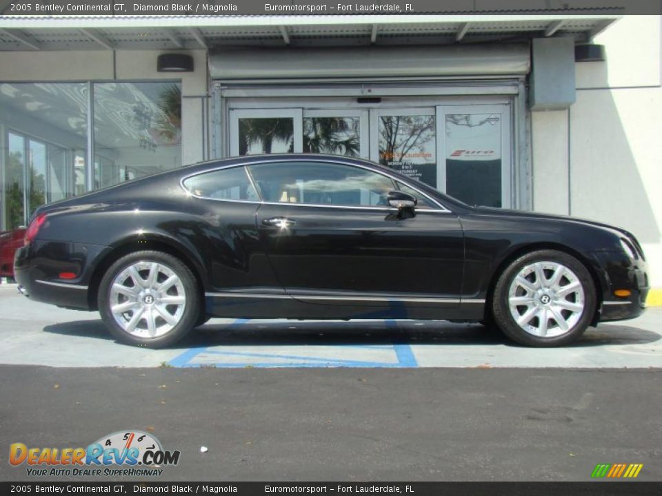2005 Bentley Continental GT Diamond Black / Magnolia Photo #37