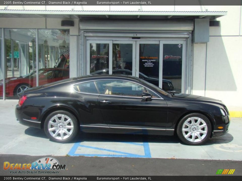 2005 Bentley Continental GT Diamond Black / Magnolia Photo #38