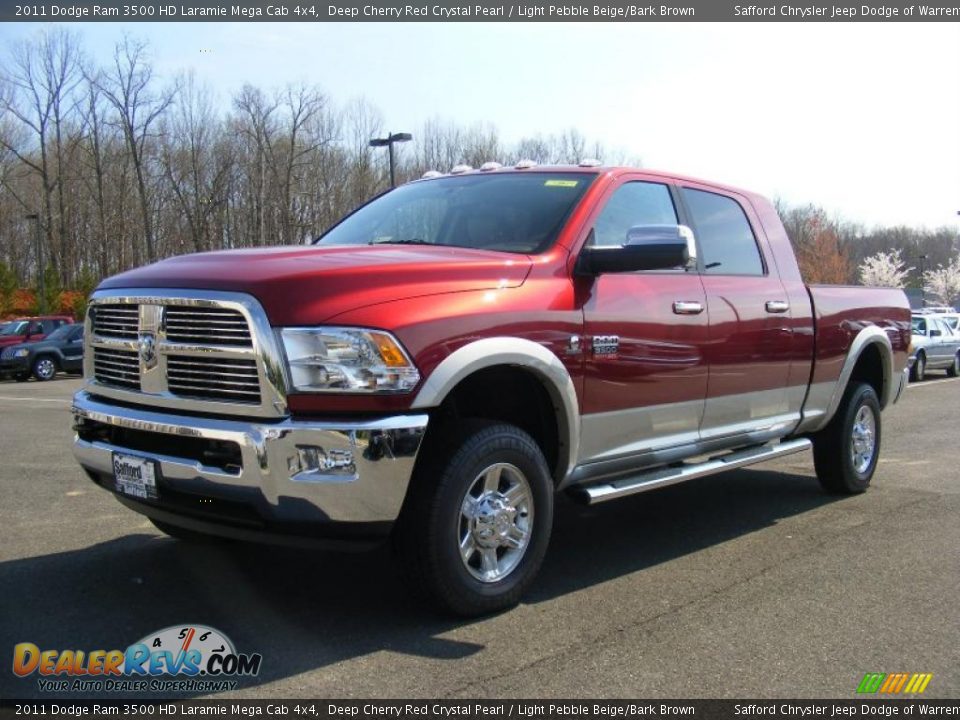 Front 3/4 View of 2011 Dodge Ram 3500 HD Laramie Mega Cab 4x4 Photo #1