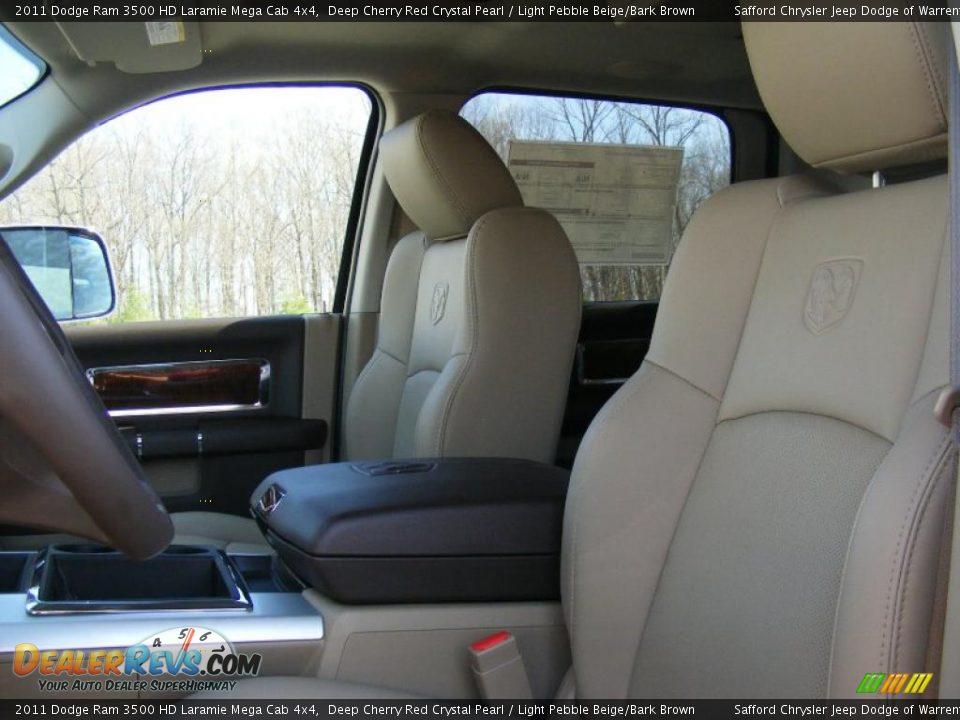 Light Pebble Beige/Bark Brown Interior - 2011 Dodge Ram 3500 HD Laramie Mega Cab 4x4 Photo #6