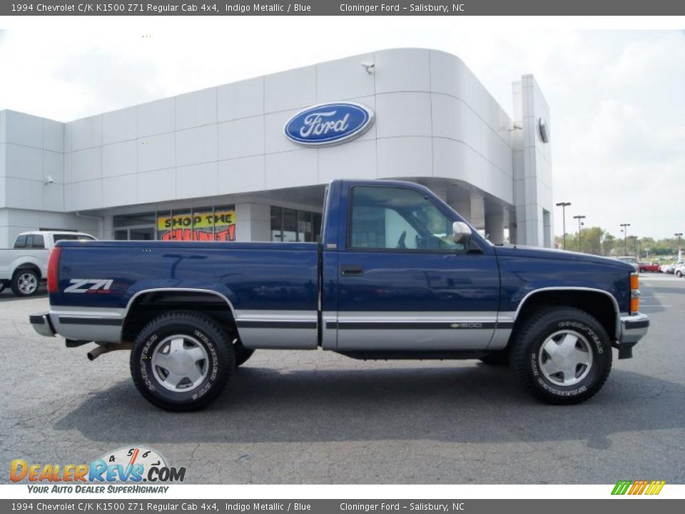 1994 Chevrolet C/K K1500 Z71 Regular Cab 4x4 Indigo Metallic / Blue Photo #2