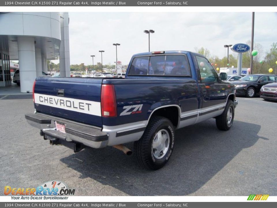 1994 Chevrolet C/K K1500 Z71 Regular Cab 4x4 Indigo Metallic / Blue Photo #3