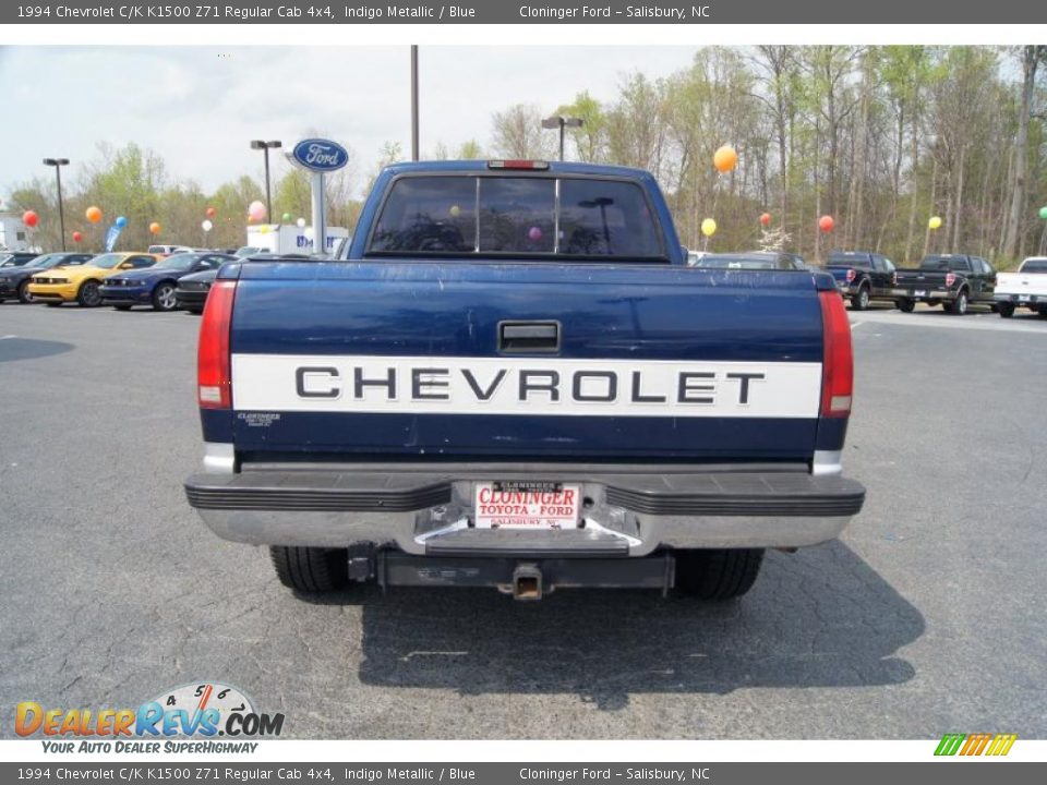 1994 Chevrolet C/K K1500 Z71 Regular Cab 4x4 Indigo Metallic / Blue Photo #4