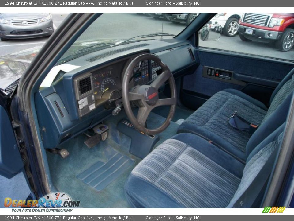 Blue Interior - 1994 Chevrolet C/K K1500 Z71 Regular Cab 4x4 Photo #21