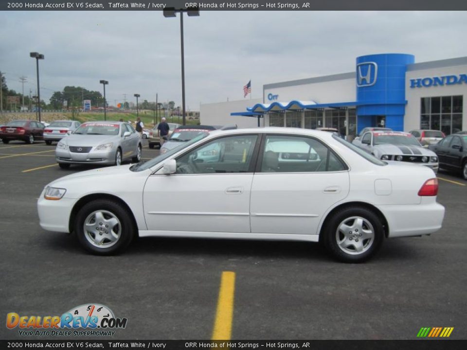 2000 Honda Accord EX V6 Sedan Taffeta White / Ivory Photo #2