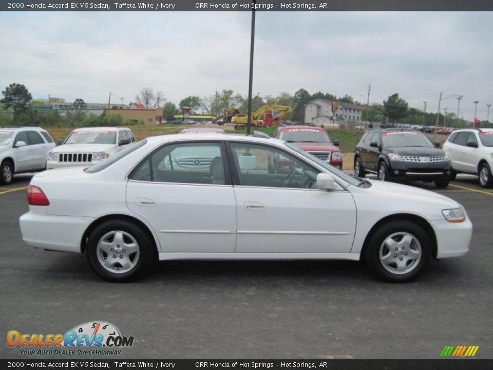 2000 Honda Accord EX V6 Sedan Taffeta White / Ivory Photo #6