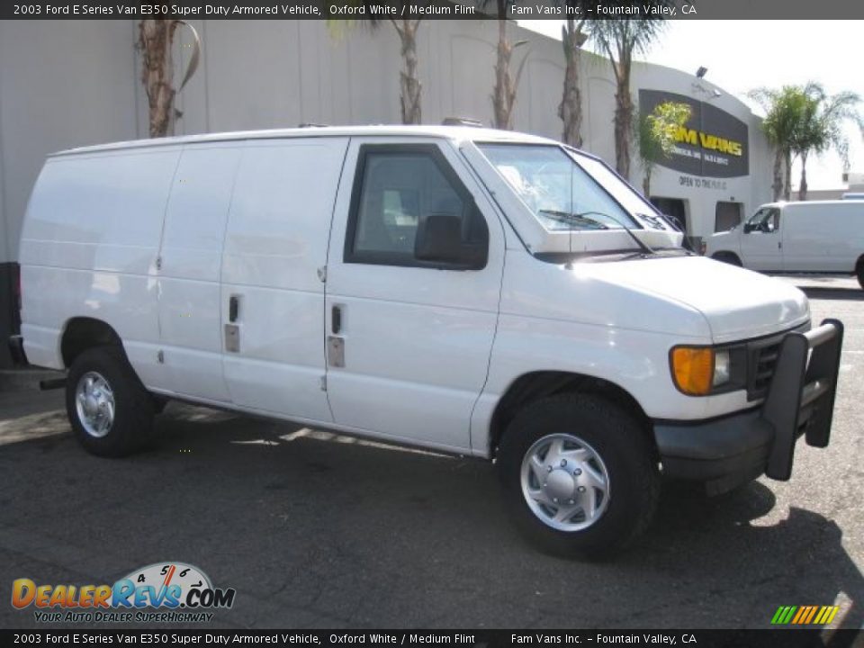 2003 Ford E Series Van E350 Super Duty Armored Vehicle Oxford White / Medium Flint Photo #1