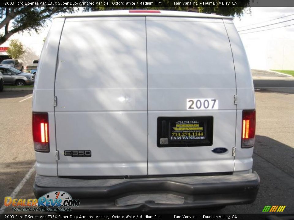 2003 Ford E Series Van E350 Super Duty Armored Vehicle Oxford White / Medium Flint Photo #3