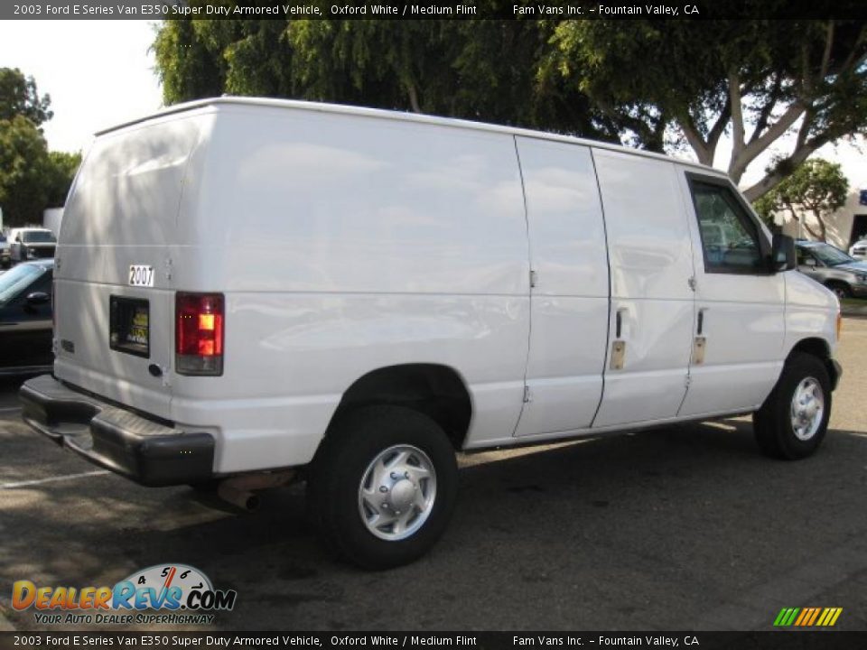 2003 Ford E Series Van E350 Super Duty Armored Vehicle Oxford White / Medium Flint Photo #4