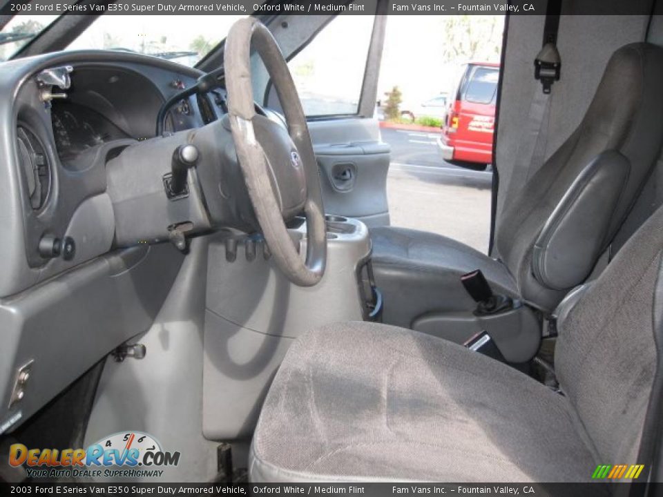 Medium Flint Interior - 2003 Ford E Series Van E350 Super Duty Armored Vehicle Photo #7