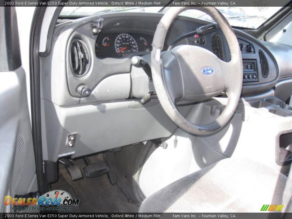 2003 Ford E Series Van E350 Super Duty Armored Vehicle Oxford White / Medium Flint Photo #8