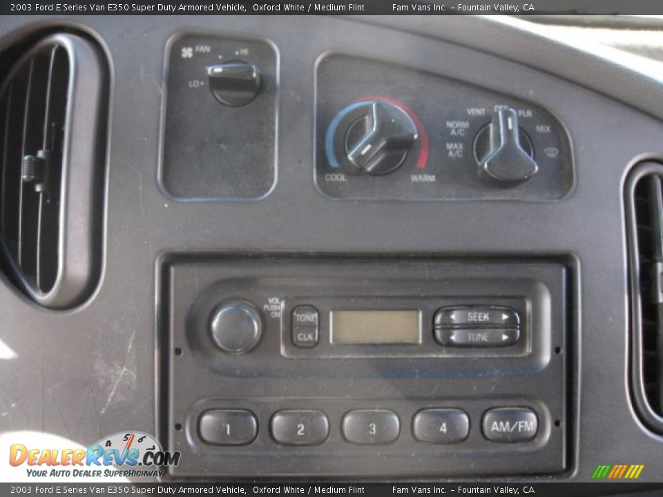 Controls of 2003 Ford E Series Van E350 Super Duty Armored Vehicle Photo #9