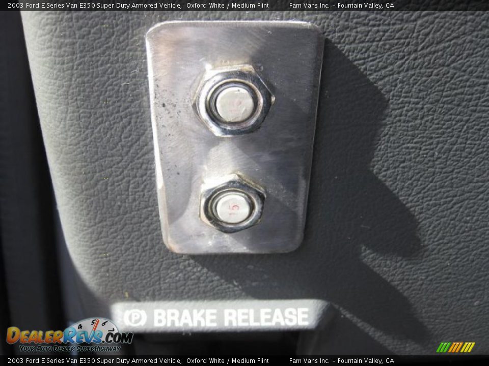 Controls of 2003 Ford E Series Van E350 Super Duty Armored Vehicle Photo #12