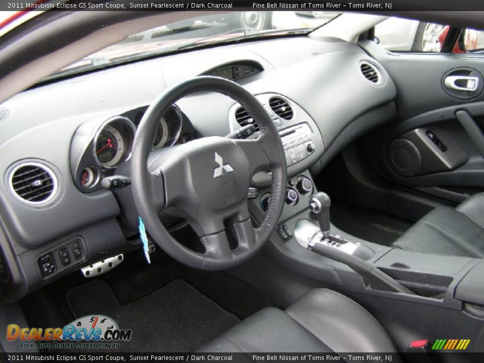 Dark Charcoal Interior - 2011 Mitsubishi Eclipse GS Sport Coupe Photo #7