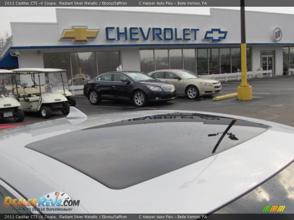 2011 Cadillac CTS -V Coupe Radiant Silver Metallic / Ebony/Saffron Photo #4