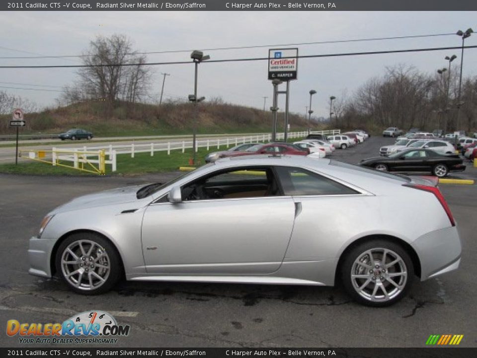 Radiant Silver Metallic 2011 Cadillac CTS -V Coupe Photo #7