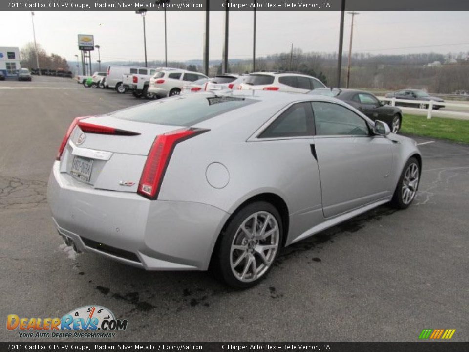 Radiant Silver Metallic 2011 Cadillac CTS -V Coupe Photo #10