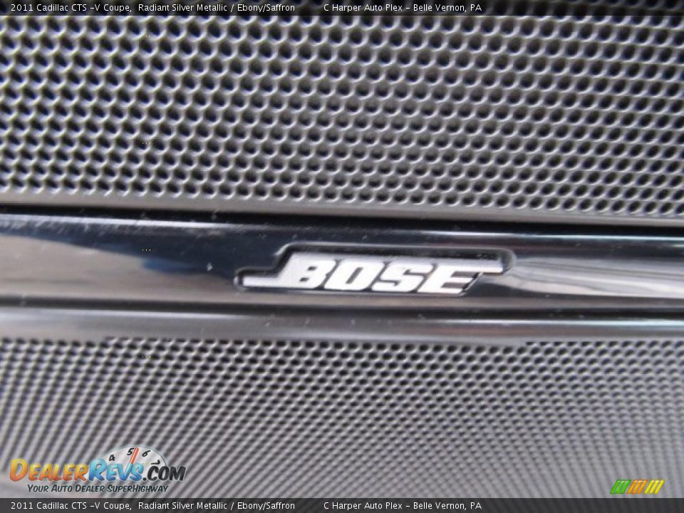 2011 Cadillac CTS -V Coupe Radiant Silver Metallic / Ebony/Saffron Photo #20