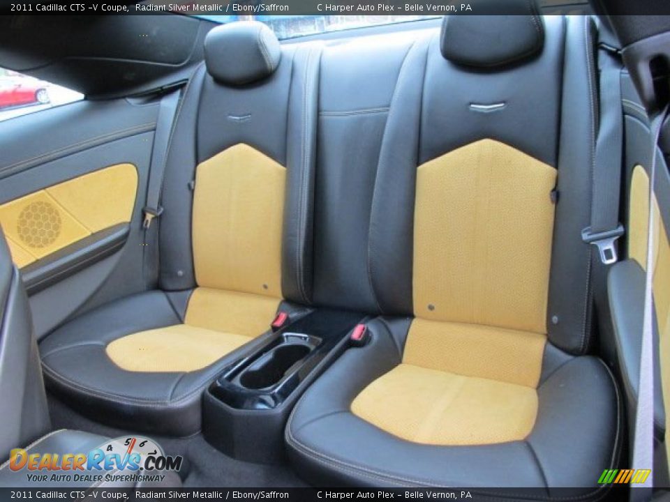 Ebony/Saffron Interior - 2011 Cadillac CTS -V Coupe Photo #21