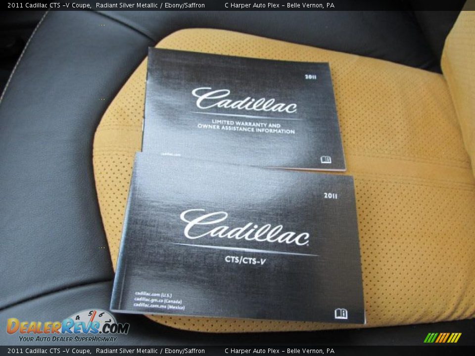 2011 Cadillac CTS -V Coupe Radiant Silver Metallic / Ebony/Saffron Photo #23