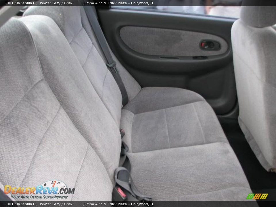 2001 Kia Sephia LS Pewter Gray / Gray Photo #18