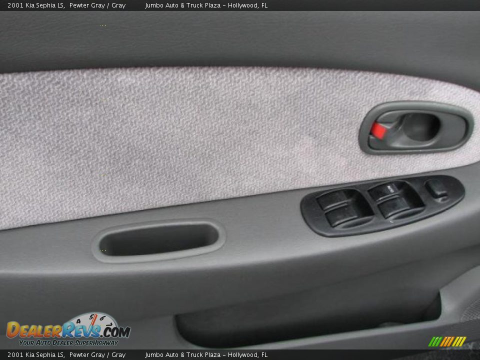 2001 Kia Sephia LS Pewter Gray / Gray Photo #21