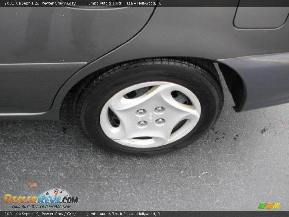 2001 Kia Sephia LS Pewter Gray / Gray Photo #23