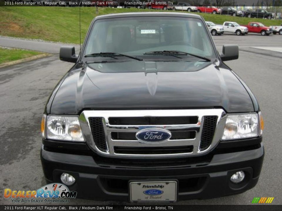 2011 Ford Ranger XLT Regular Cab Black / Medium Dark Flint Photo #3