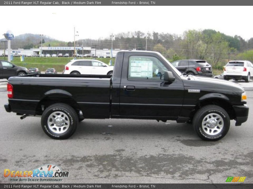 2011 Ford Ranger XLT Regular Cab Black / Medium Dark Flint Photo #5