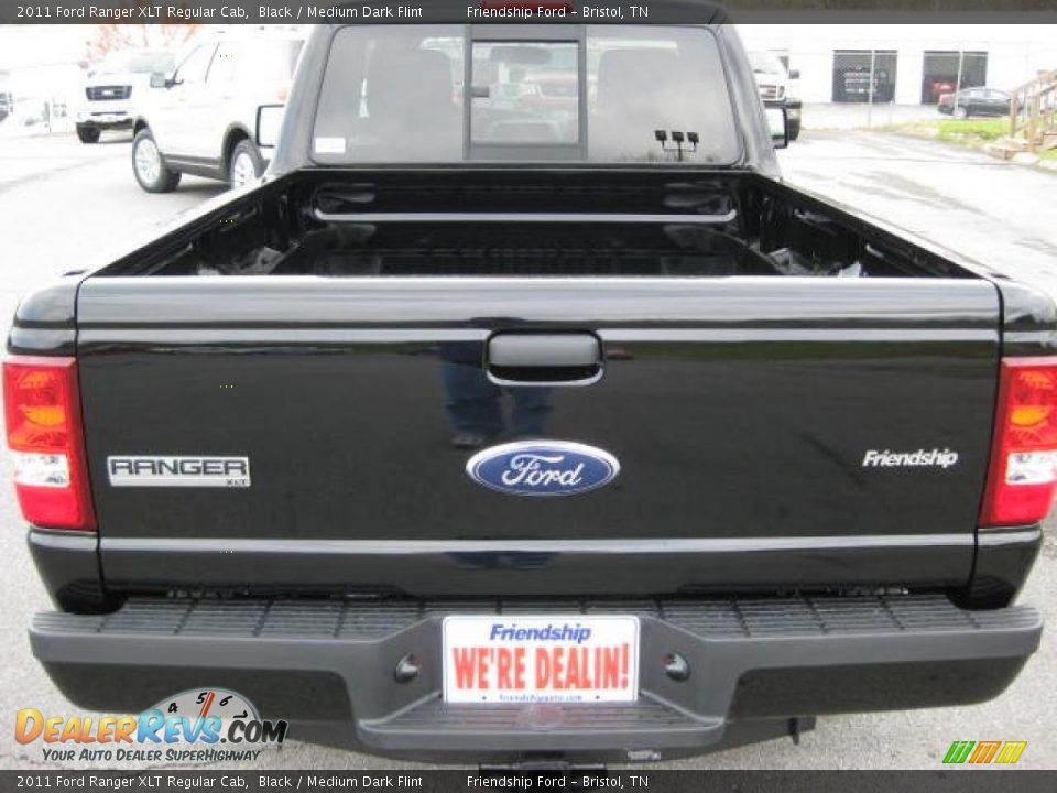 2011 Ford Ranger XLT Regular Cab Black / Medium Dark Flint Photo #7