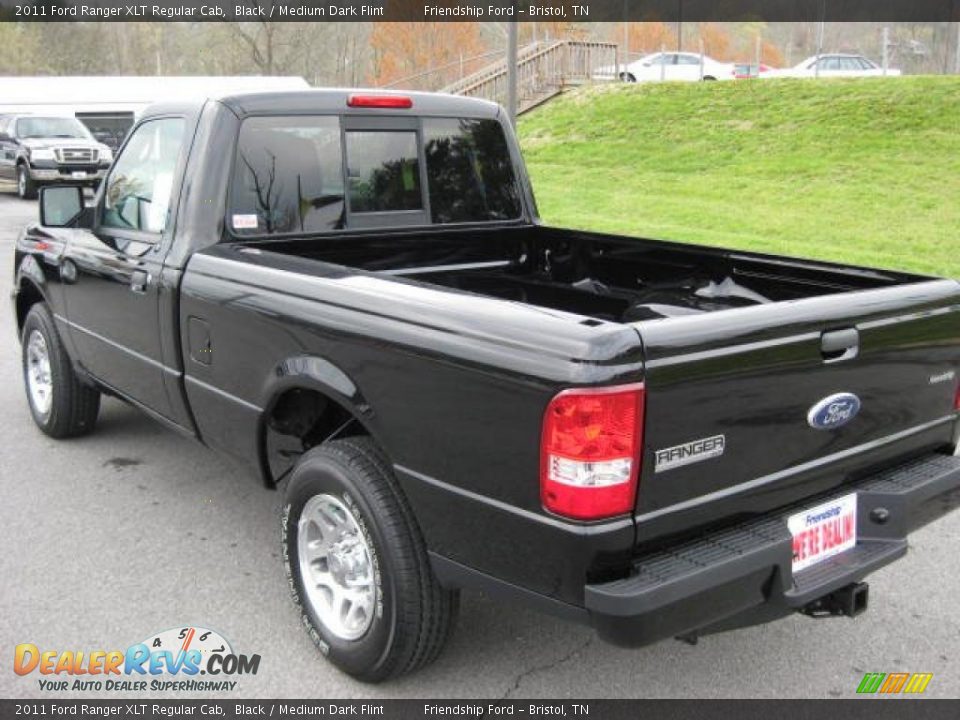 2011 Ford Ranger XLT Regular Cab Black / Medium Dark Flint Photo #8