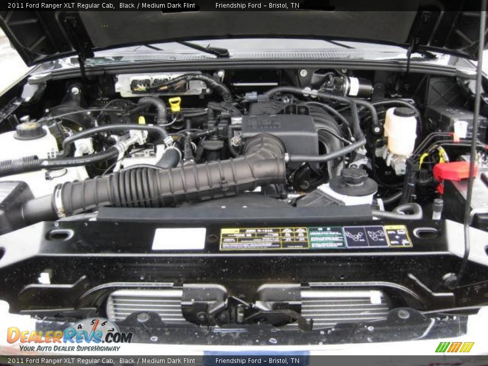 2011 Ford Ranger XLT Regular Cab Black / Medium Dark Flint Photo #10