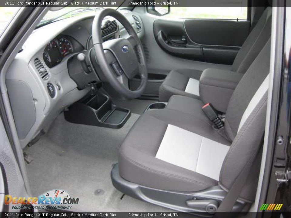 2011 Ford Ranger XLT Regular Cab Black / Medium Dark Flint Photo #15