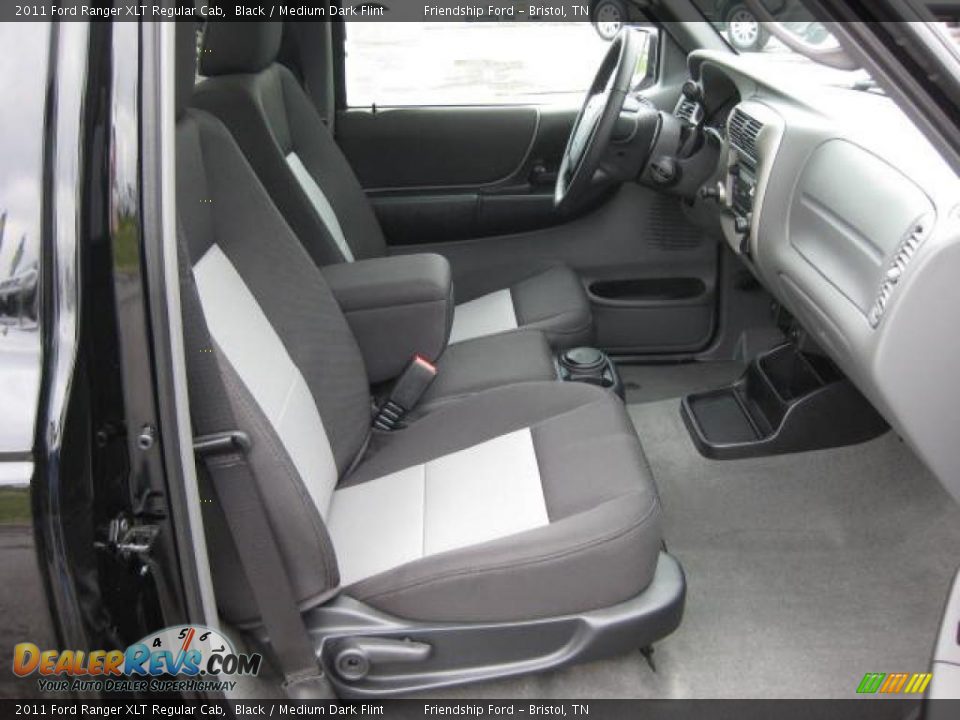 2011 Ford Ranger XLT Regular Cab Black / Medium Dark Flint Photo #18