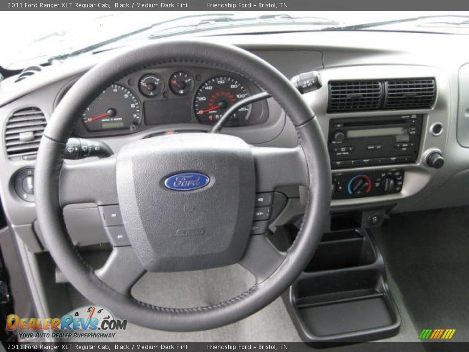 2011 Ford Ranger XLT Regular Cab Black / Medium Dark Flint Photo #21