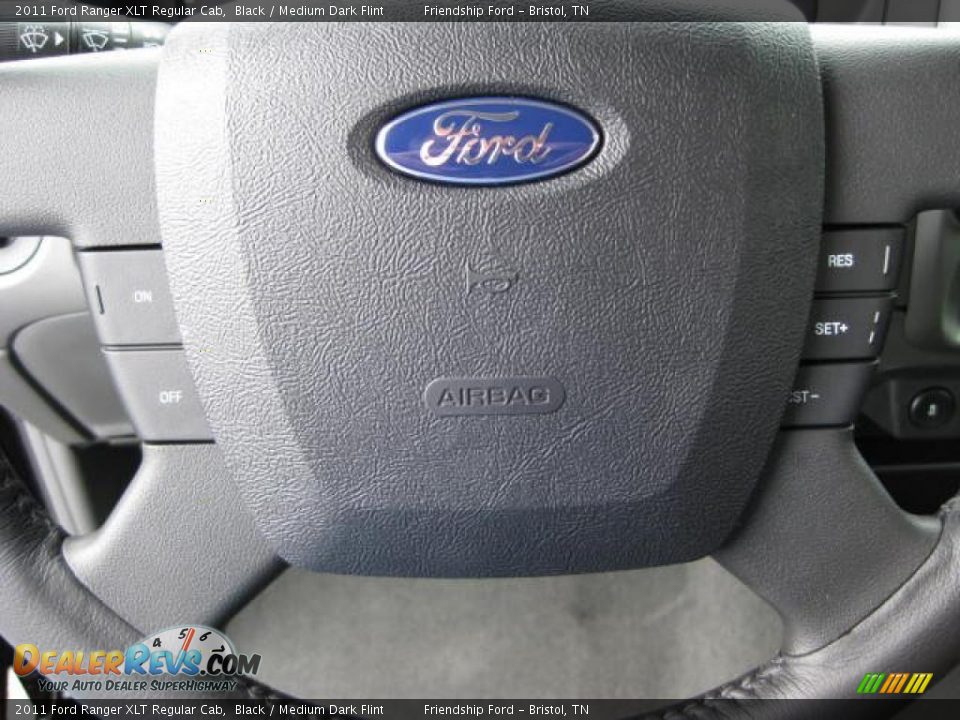 2011 Ford Ranger XLT Regular Cab Black / Medium Dark Flint Photo #26