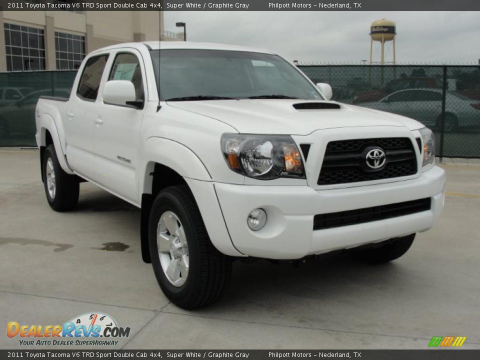 2011 toyota tacoma trd sport white #1