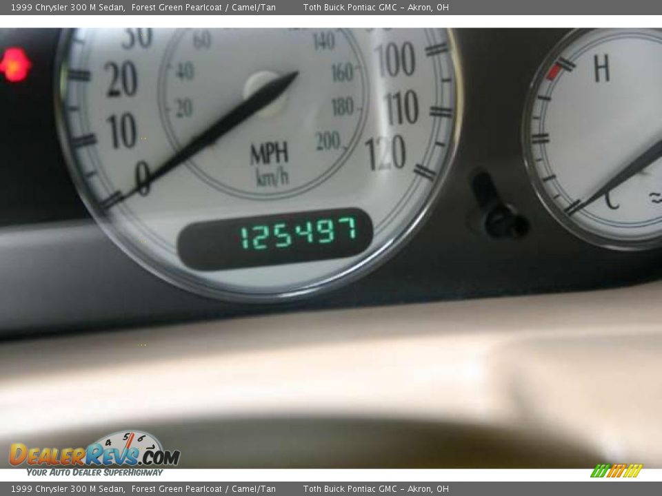 1999 Chrysler 300 M Sedan Forest Green Pearlcoat / Camel/Tan Photo #10