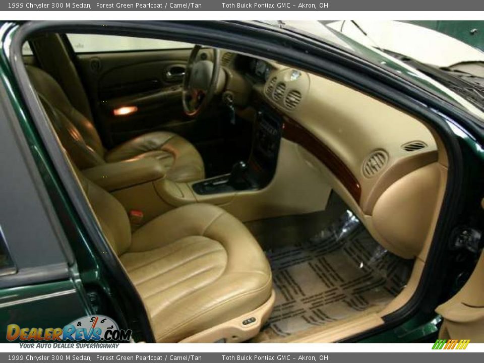 1999 Chrysler 300 M Sedan Forest Green Pearlcoat / Camel/Tan Photo #16