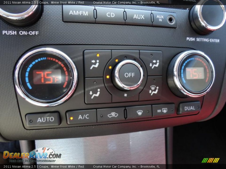 Controls of 2011 Nissan Altima 2.5 S Coupe Photo #25